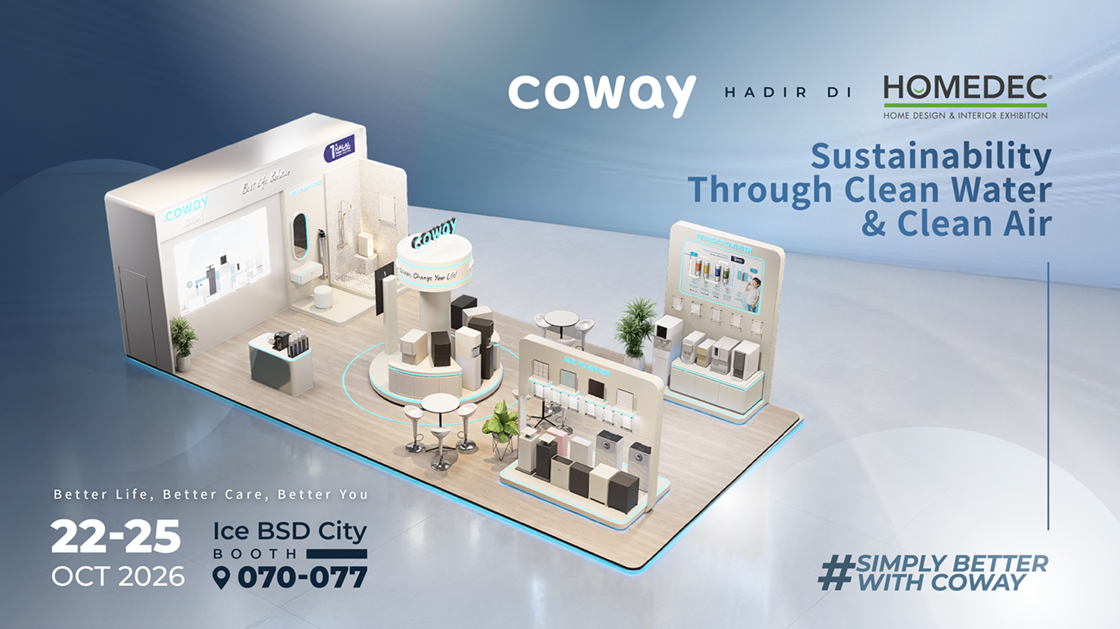 Apa yang Bikin Rumah Jadi Lebih Nyaman? Temukan Jawabannya Bersama Coway di HOMEDEC 2026 